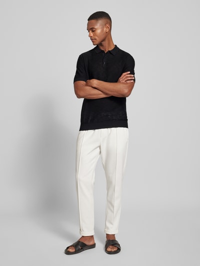 Antony Morato Slim fit poloshirt met ribboorden Zwart - 1