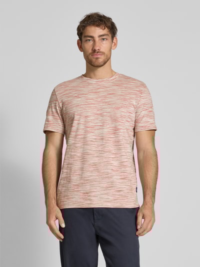 Tom Tailor Regular Fit T-Shirt aus reiner Baumwolle Beige 4