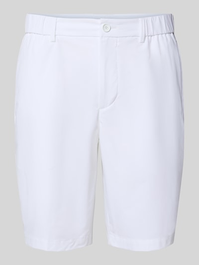 BOSS Green Korte broek met achterzak, model 'Speedflex' Wit - 2