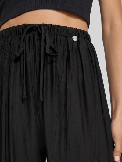 ZABAIONE Stoffen broek met elastische band Zwart - 3