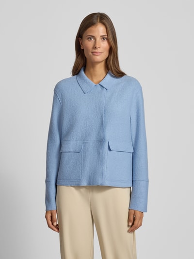 WHITE LABEL Blazer aus Schurwolle mit Umlegekragen Hellblau 4