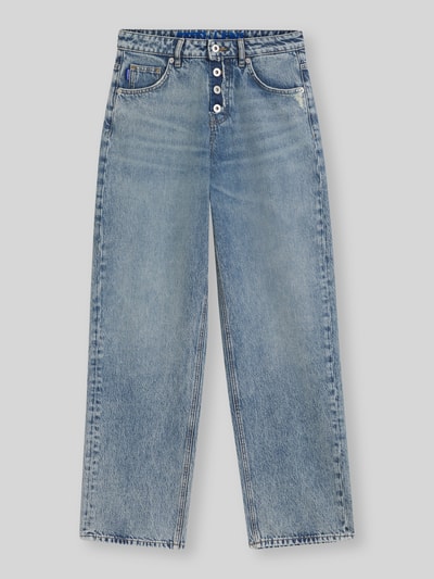 HUGO Blue Loose Fit Jeans mit sichtbarer Knopfleiste Jeansblau 2