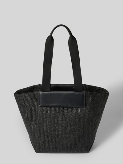 CK Calvin Klein Shopper mit Strukturmuster Modell 'RAFFIA' Black 4