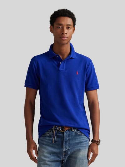 Polo Ralph Lauren Slim fit poloshirt van puur katoen Koningsblauw gemêleerd - 4