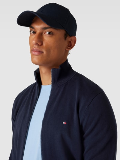 Tommy Hilfiger Strickjacke mit Label-Stitching Marine 3