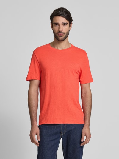 MCNEAL T-shirt met geribde ronde hals Lichtrood - 4