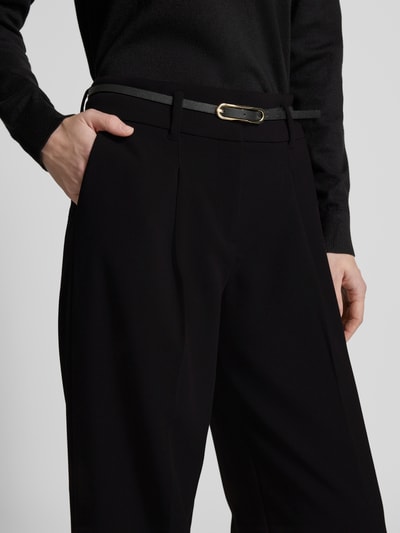 Christian Berg Woman Wide Leg Stoffhose mit Bundfalten Black 3