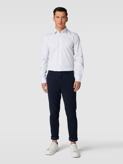 JOOP! Collection Koszula biznesowa o kroju slim fit ze wzorem na całej powierzchni model ‘Pit’ Zielony 1