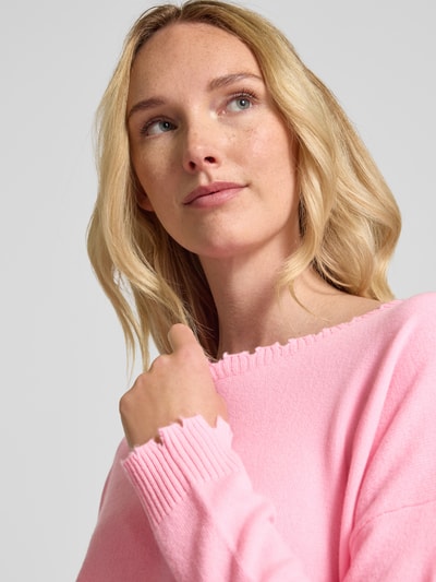 KUIJTEN Oversized Strickpullover aus reinem Kaschmir Modell 'MELA' Rosa 3