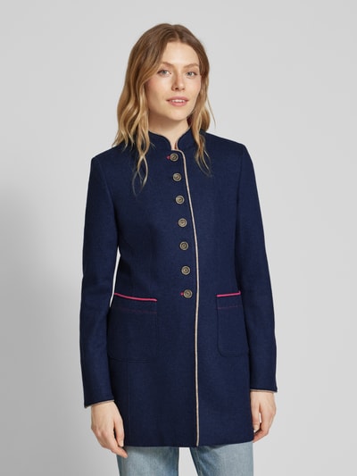 WHITE LABEL Lange blazer met knoopsluiting Marineblauw - 4