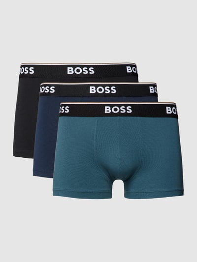 BOSS Trunks mit elastischem Label-Bund im 3er-Pack Blau 1