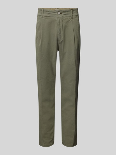 Drykorn Regular fit chino met paspelzakken, model 'CHASY 10' Leem - 2