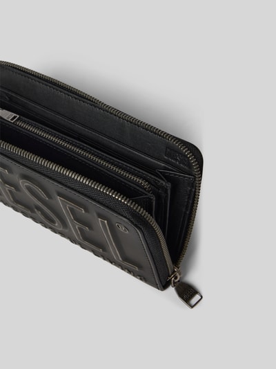 Diesel Portemonnaie mit Label-Detail Black 4