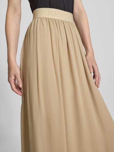 JOOP! Maxirock aus Viskose mit Logo-Stitching Modell 'SUMI' Beige 3