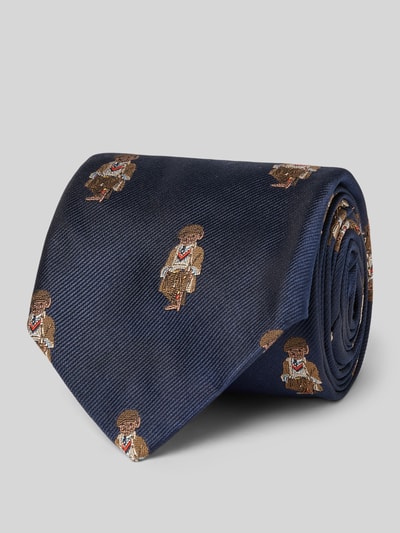 Polo Ralph Lauren Krawatte aus Seide im Allover-Look Marine 1