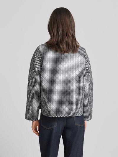 Barbour regular fit gewatteerde jas met all-overpatroon model 'CASHEL' Marineblauw - 5