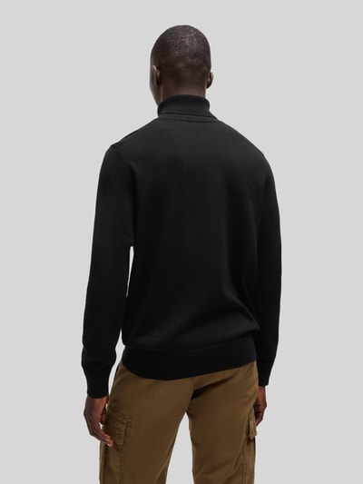 BOSS Orange Regular Fit Rollkragenpullover aus Baumwoll-Kaschmir-Mix Modell 'AKIRO_S' Black 5