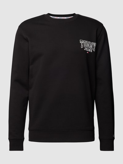 Tommy Jeans Regular Fit Sweatshirt mit Label-Print Black 2