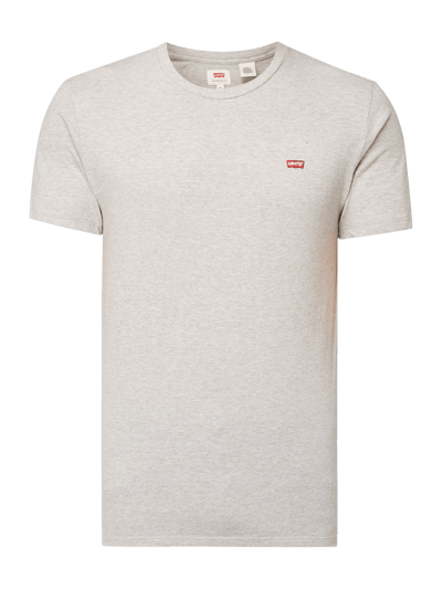 Levi's® T-shirt z naszywką z logo Jasnoszary melanż 2