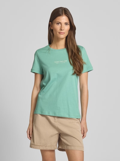 Tom Tailor Regular Fit T-Shirt aus reiner Baumwolle Mint 4