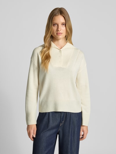 SUNCOO PARIS Strickpullover aus Lanawolle Modell 'PRETORI' Offwhite 4