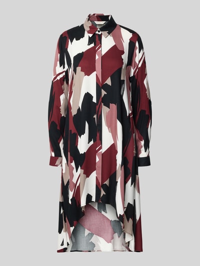 Apricot Sukienka koszulowa z krytą listwą guzikową Bordowy 2