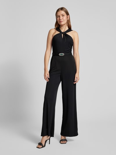 Lauren Ralph Lauren Jumpsuit met tailleriem, model 'ELSPETH' Zwart - 4