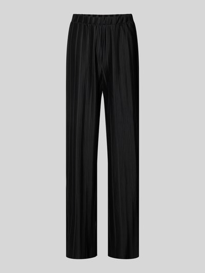 Vila Wide Leg Stoffhose mit Plisseefalten Modell 'TAHLIA' Black 2