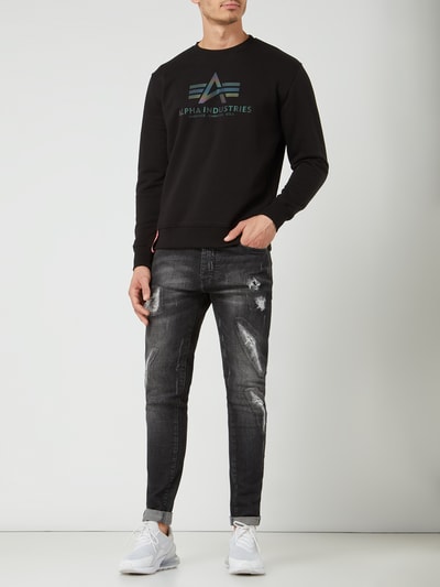 Alpha Industries Sweatshirt mit Logo-Print  Black 1