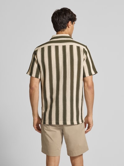 Lindbergh Freizeithemd mit Knopfleiste Khaki 5