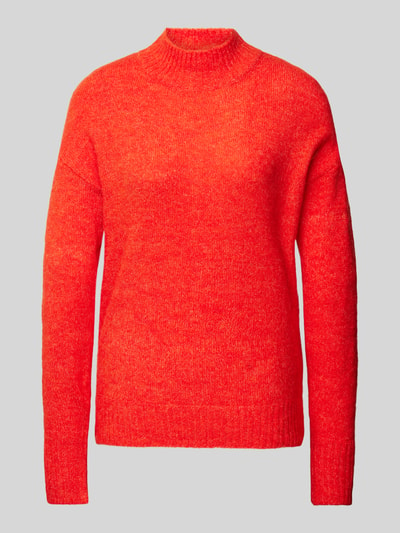 ICHI Gebreide pullover met opstaande kraag, model 'Kamara' Rood - 2