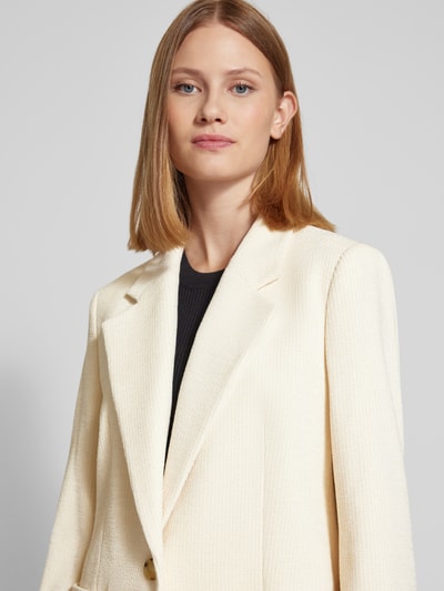 BOSS Blazer met reverskraag, model 'Janka' Offwhite - 3