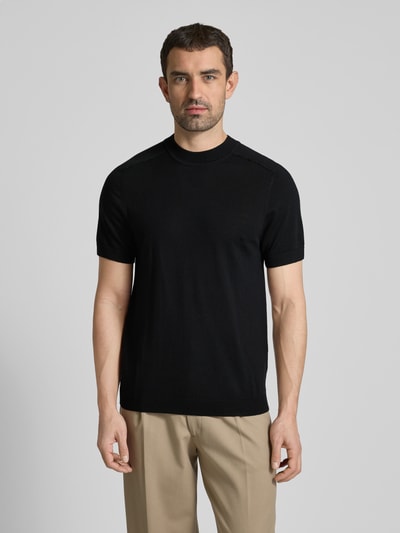 SELECTED HOMME T-Shirt aus reiner Wolle Black 4