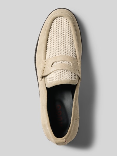 HUGO Loafers van echt leer Beige - 3