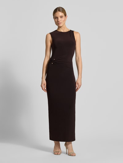 Forever New Regular Fit Maxikleid mit Raffungen Modell 'Jess' Dunkelbraun 4
