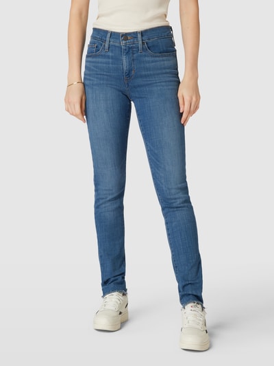 Levi's® 300 Skinny fit jeans in 5-pocketmodel Blauw - 4