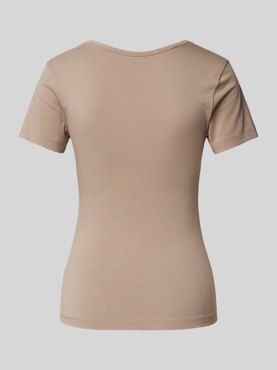 HUGO T-shirt met labelprint in een set van 2 stuks Taupe - 3