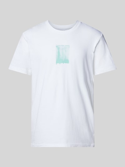 Calvin Klein Jeans T-Shirt mit Label-Print Weiss 2