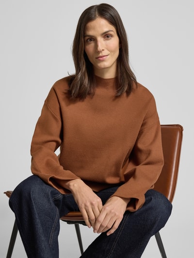 Mango Strickpullover aus Viskose-Mix Modell 'BERTA' Camel 3