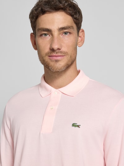 Lacoste Regular Fit Poloshirt aus reiner Baumwolle Rosa 3