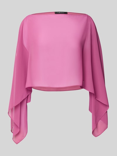 Swing Etola z szyfonu Mocnoróżowy 2