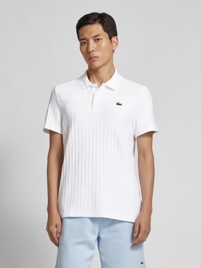 Lacoste Poloshirt mit Label-Detail Offwhite 4