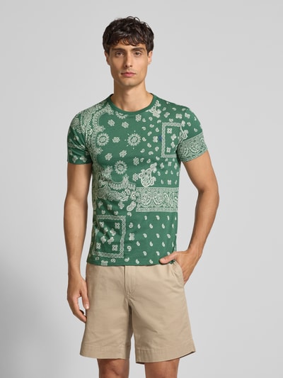 Polo Ralph Lauren Custom Slim Fit T-Shirt mit Rundhalsausschnitt Khaki 4