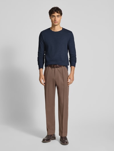 MCNEAL Pullover mit Rundhalsausschnitt Dunkelblau Melange 1