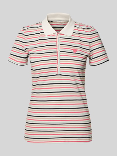 Tom Tailor Koszulka polo o kroju regular fit z mieszanki bawełny Jasnoczerwony 2