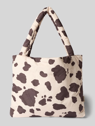 STUDIO NOOS Mom Bag in Stepp-Optik Modell 'Holy Cow' Dunkelbraun 4