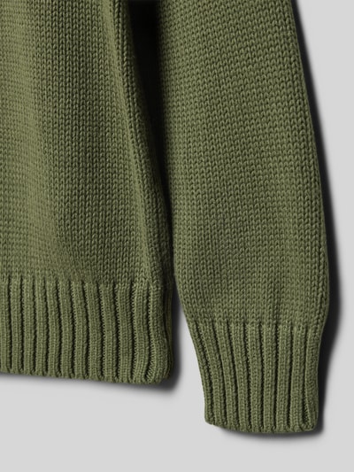 Polo Ralph Lauren Teens Strickpullover mit Label-Stitching Hellgruen 2