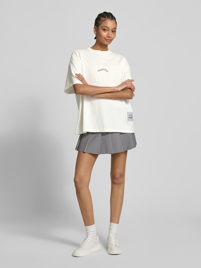 Pegador Oversized T-shirt met labelprint, model 'RITA' Ecru - 1