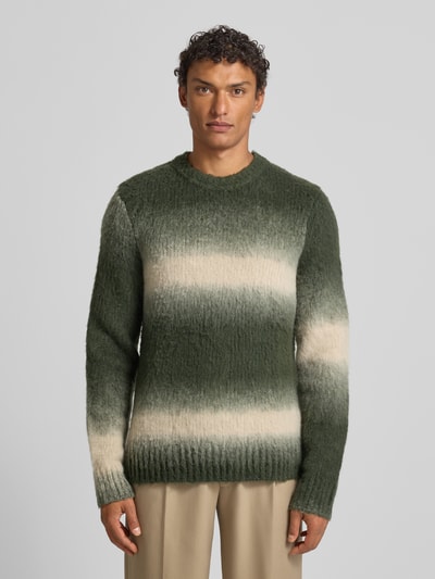 Samsøe Samsøe Regular Fit Strickpullover aus Woll-Mix Modell 'FABIO' Gruen 4