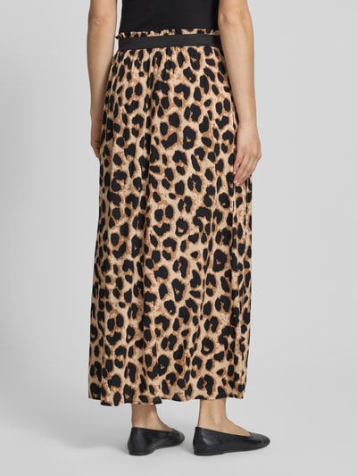 ONLY Ausgestellter Maxi-Rock aus reiner Viskose Modell 'VENEDIG' Beige Melange 5